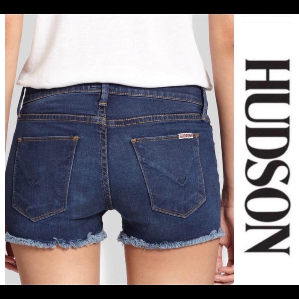 Hudson denim fray shorts